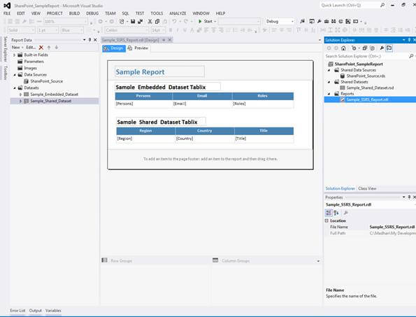 Deploy Bulk SSRS Reports In SharePoint From BIDS Or SSDT